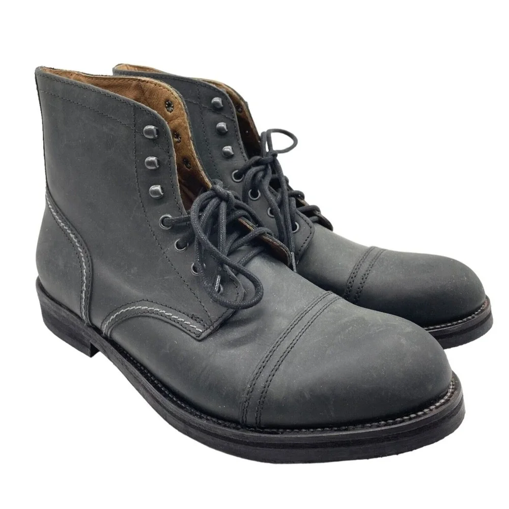 Hawkins Boots Mens 11 Combat Outdoor Leather Rugged Workwear Lace Up Shoes New